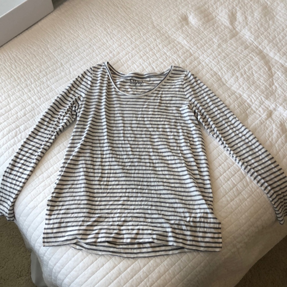 LOFT Long Sleeve Stripe Tee
